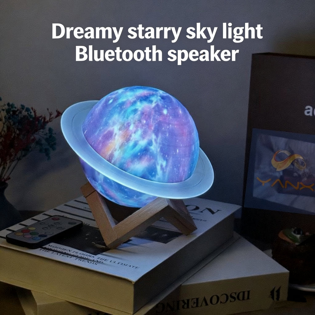 New Starry Sky Bluetooth Speaker Night Light Mini Subwoofer Ambient Atmosphere High-end Desk Lamp Birthday Gift