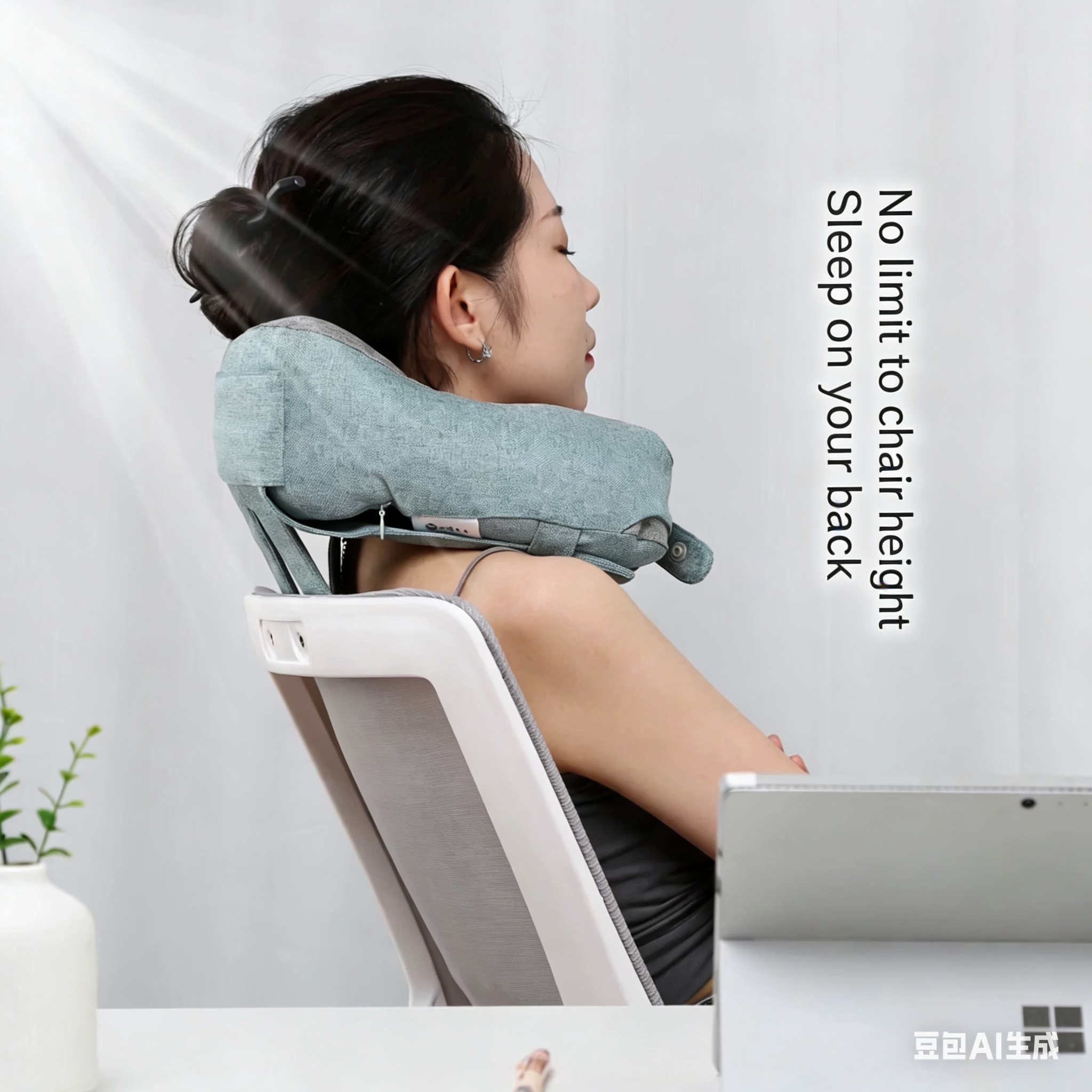 Original Upright Nap Pillow — for Office, Library & Desk. Sleep Sitting Up — No More Head-Down Napping.