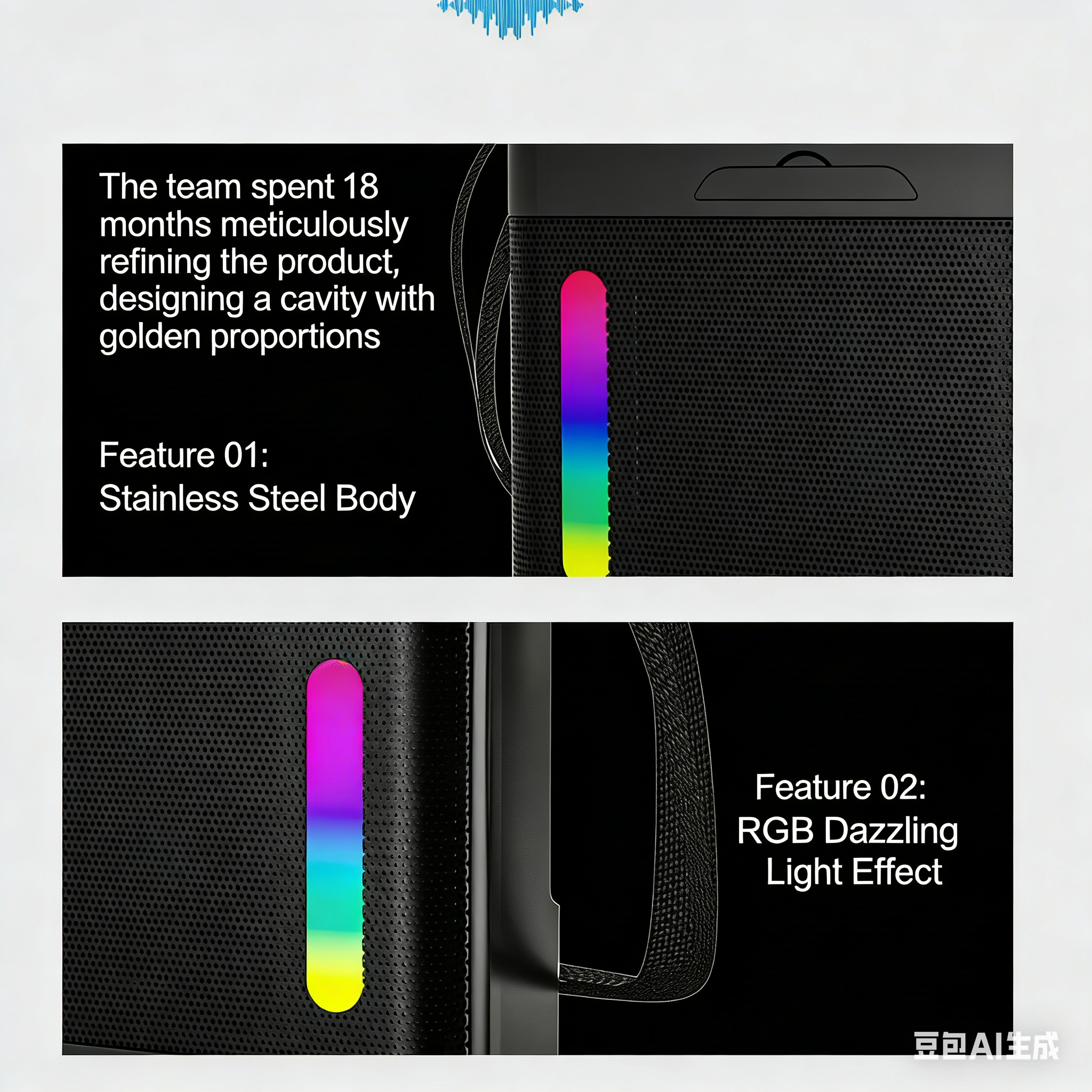 Portable Outdoor Karaoke Set with Bluetooth, Dual Microphones, and Speaker