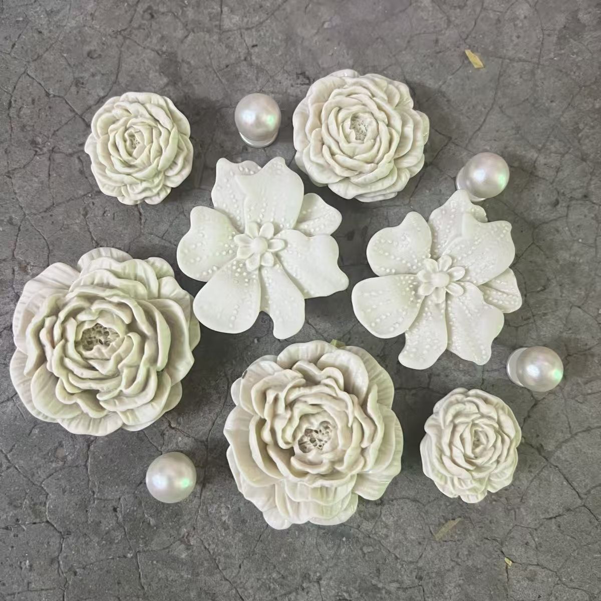 White shoe charms