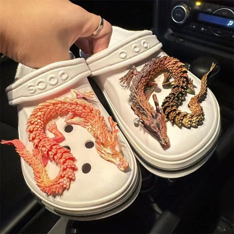 dragon style shoe charms for holey clogs