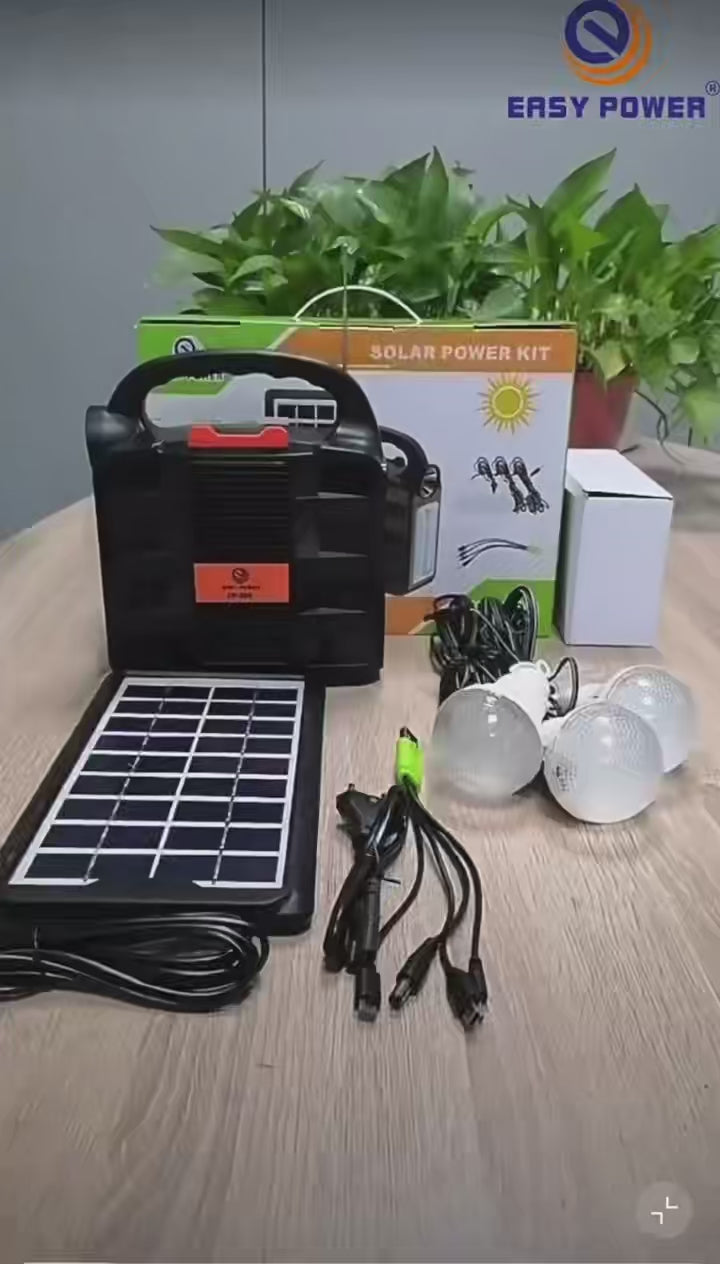 Power Bank Bluetooth Speaker with Solar Outdoor Floodlight, Flashlight, Radio, Portable Camping Speaker