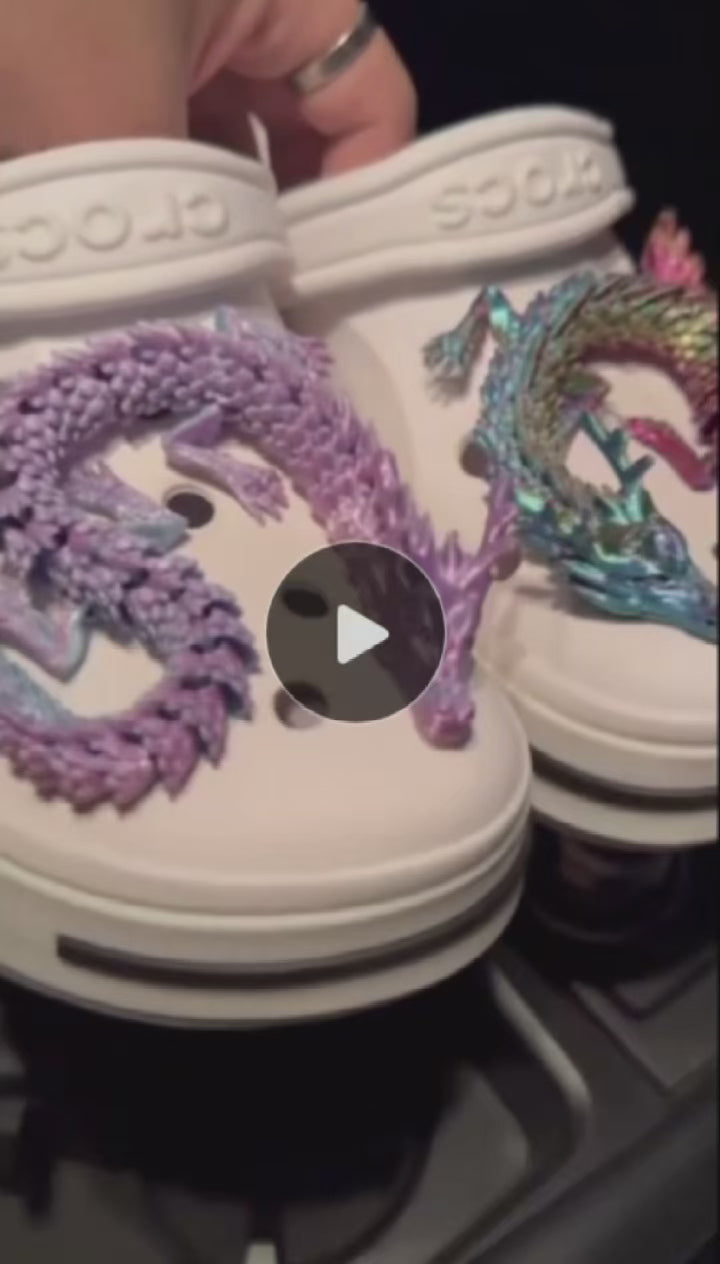 dragon style shoe charms for holey clogs